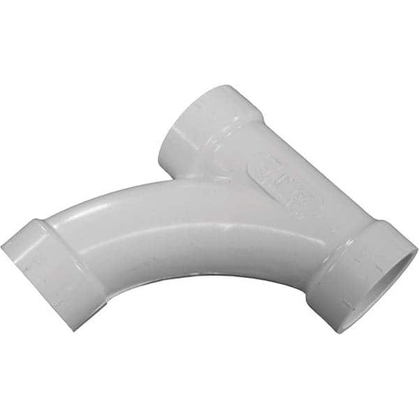 Jones Stephens - Drain, Waste & Vent Pipe Fittings Type: Long Turn Tee Wye Fitting Size: 1-1/2 (Inch) - Apex Tool & Supply