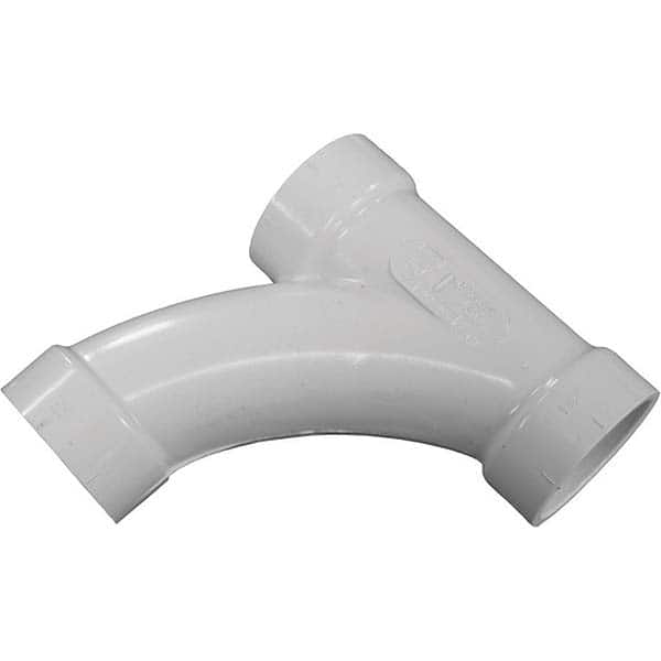 Jones Stephens - Drain, Waste & Vent Pipe Fittings Type: Long Turn Tee Wye Fitting Size: 4 (Inch) - Apex Tool & Supply