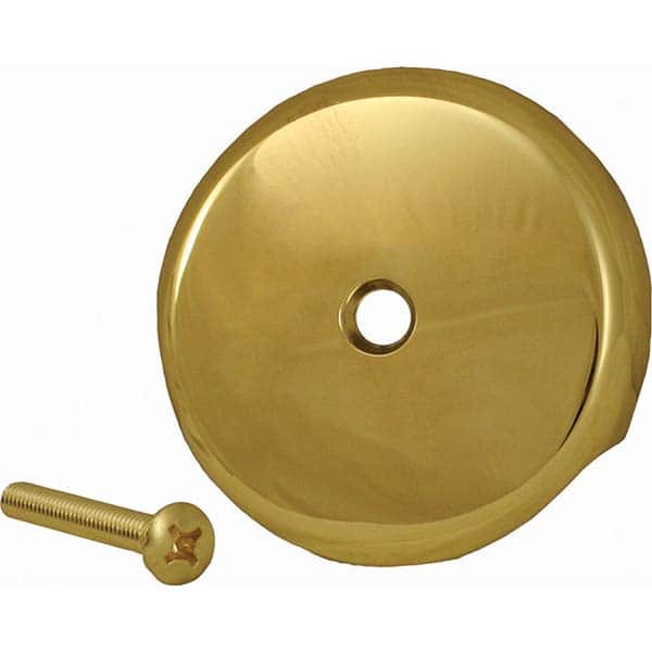 Jones Stephens - Shower Heads & Accessories Type: Overflow Plate Finish/Coating: Polished Brass - Apex Tool & Supply