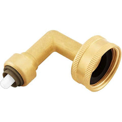 Jones Stephens - Metal Push-To-Connect Tube Fittings Type: 90 Degree Elbow Tube Outside Diameter (Inch): 1/4 - Apex Tool & Supply