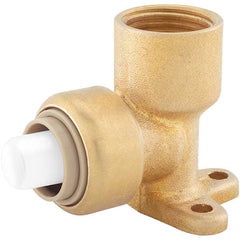 Jones Stephens - Metal Push-To-Connect Tube Fittings Type: Drop Ear Elbow Tube Outside Diameter (Inch): 1/2 - Apex Tool & Supply