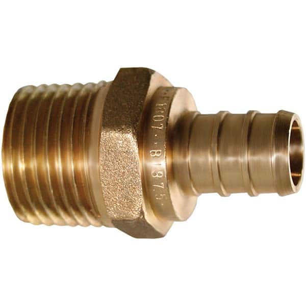 Jones Stephens - Brass & Chrome Pipe Fittings Type: Male Adapter Fitting Size: 1 x 3/4 - Apex Tool & Supply