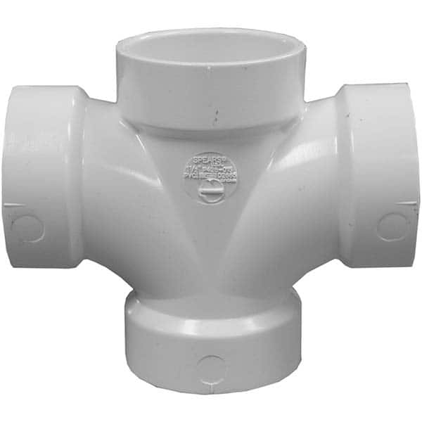 Jones Stephens - Drain, Waste & Vent Pipe Fittings Type: Double Sanitary Tee Fitting Size: 1-1/2 (Inch) - Apex Tool & Supply