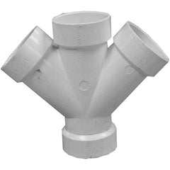 Jones Stephens - Drain, Waste & Vent Pipe Fittings Type: Double Wye Fitting Size: 4 x 2 (Inch) - Apex Tool & Supply
