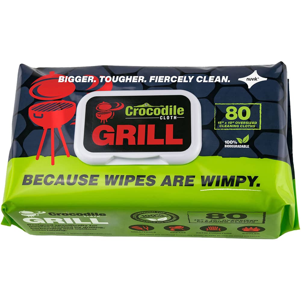 Crocodile Cloth - Wipes Type: General Purpose Style: Pre-Moistened; Flat Fold - Apex Tool & Supply