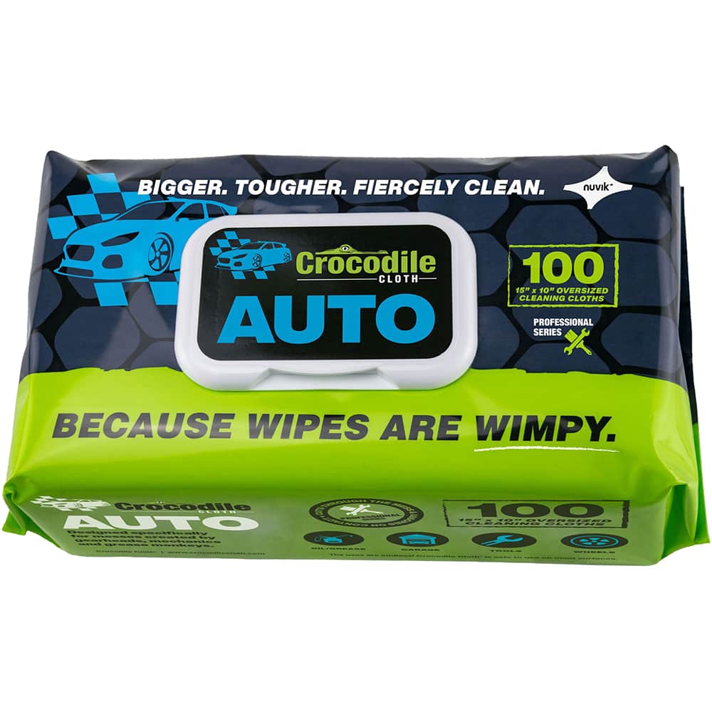 Crocodile Cloth - Wipes Type: General Purpose Style: Pre-Moistened; Flat Fold - Apex Tool & Supply