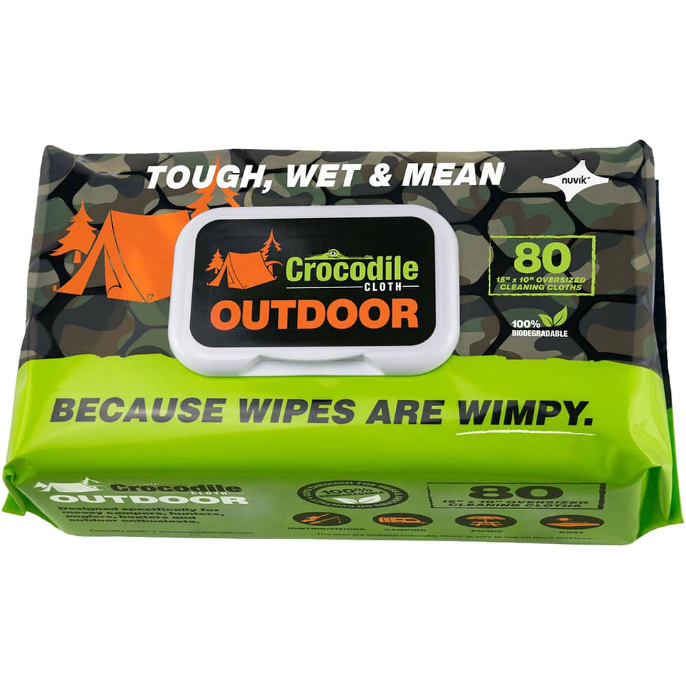 Crocodile Cloth - Wipes Type: General Purpose Style: Pre-Moistened; Flat Fold - Apex Tool & Supply