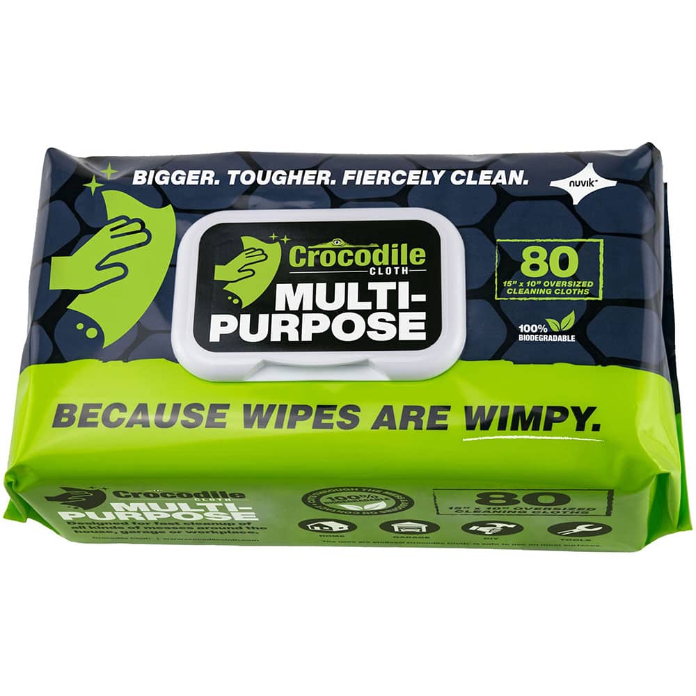 Crocodile Cloth - Wipes Type: General Purpose Style: Pre-Moistened; Flat Fold - Apex Tool & Supply