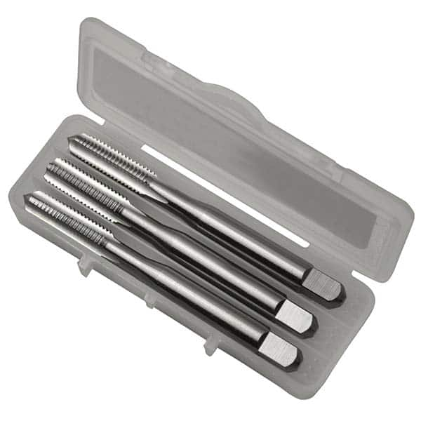 Greenfield Threading - Tap Sets Thread Size: #10-32 Number of Flutes: 4 - Apex Tool & Supply