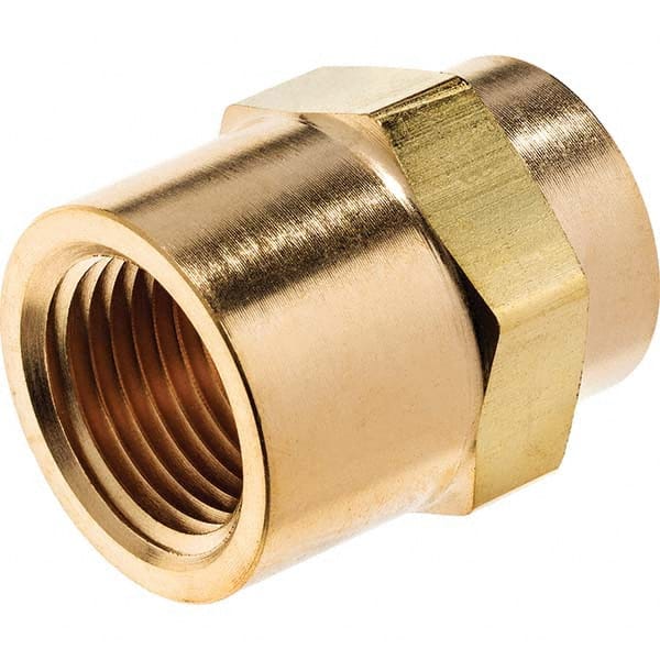 USA Sealing - 3/4 x 1/2" Brass Pipe Reducing Hex Coupling - Apex Tool & Supply