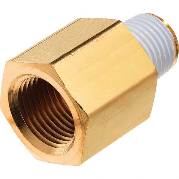 USA Sealing - 3/8 x 1/4" Brass Pipe Reducing Adapter - Apex Tool & Supply