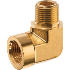 USA Sealing - 1/4" Brass Pipe 90° Street Elbow - Apex Tool & Supply