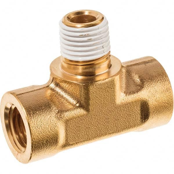 USA Sealing - 1/4" Brass Pipe Branch Tee - Apex Tool & Supply