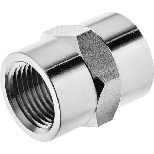 USA Sealing - 1/8" 316 Stainless Steel Pipe Hex Coupling - Apex Tool & Supply