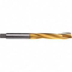 Spiral Flute Tap: M24 x 2.00, MF, Modified Bottoming, 6H Class of Fit, Cobalt, TiN Finish Right Hand Flute, Right Hand Thread, D7, Series C4063701