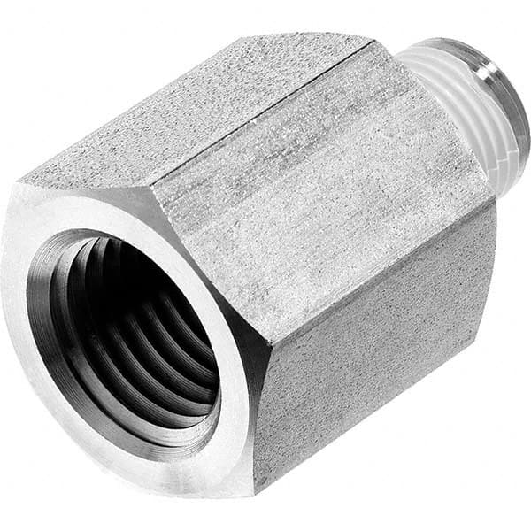 USA Sealing - 1/2 x 1/4" 316 Stainless Steel Pipe Reducing Adapter - Apex Tool & Supply