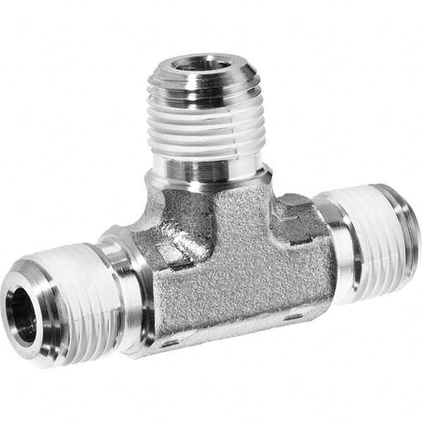 USA Sealing - 1/2" 316 Stainless Steel Pipe Male Tee - Apex Tool & Supply