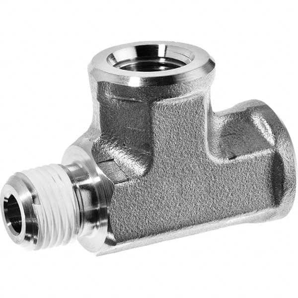 USA Sealing - 1/8" 316 Stainless Steel Pipe Run Tee - Apex Tool & Supply