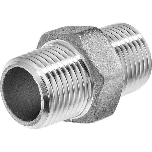 USA Sealing - 2" 304 Stainless Steel Pipe Hex Nipple - Apex Tool & Supply