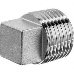 USA Sealing - 2" 316 Stainless Steel Pipe Square Head Plug - Apex Tool & Supply