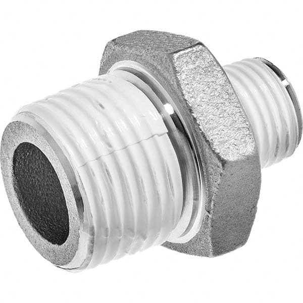 USA Sealing - 3/4 x 1/2" 304 Stainless Steel Pipe Reducing Hex Nipple - Apex Tool & Supply