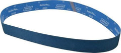 Norton - 2-1/2" Wide x 60" OAL, 60 Grit, Zirconia Alumina Abrasive Belt - Zirconia Alumina, Medium, Coated, X Weighted Cloth Backing, Series R823 - Apex Tool & Supply