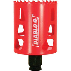 Freud - 2-1/4" Diam, 2-3/8" Cutting Depth, Hole Saw - Bi-Metal Saw, Toothed Edge - Apex Tool & Supply