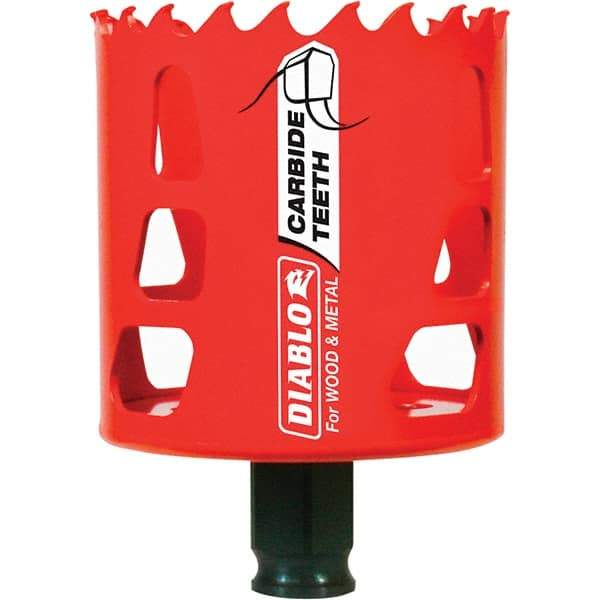 Freud - 2-1/2" Diam, 2-3/8" Cutting Depth, Hole Saw - Carbide-Tipped Saw, Toothed Edge - Apex Tool & Supply