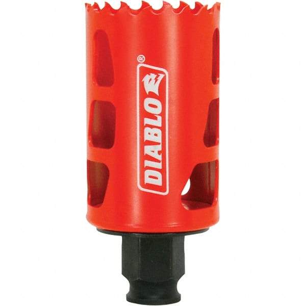 Freud - 1-5/8" Diam, 2-3/8" Cutting Depth, Hole Saw - Bi-Metal Saw, Toothed Edge - Apex Tool & Supply