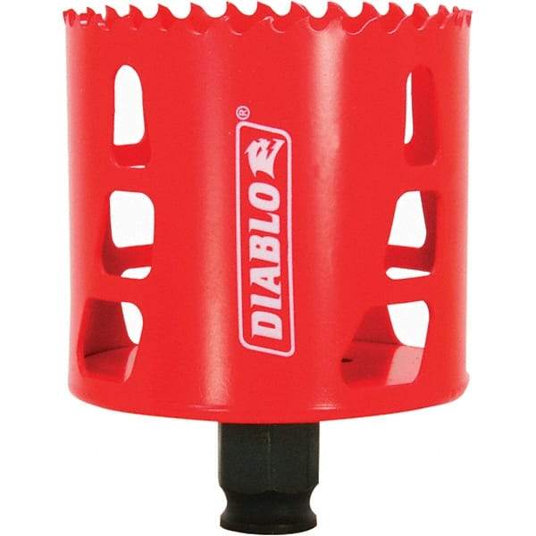 Freud - 2-3/4" Diam, 2-3/8" Cutting Depth, Hole Saw - Bi-Metal Saw, Toothed Edge - Apex Tool & Supply