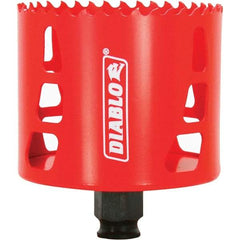 Freud - 3-1/8" Diam, 2-3/8" Cutting Depth, Hole Saw - Bi-Metal Saw, Toothed Edge - Apex Tool & Supply