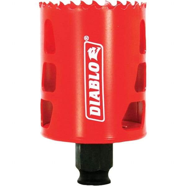 Freud - 2-1/8" Diam, 2-3/8" Cutting Depth, Hole Saw - Bi-Metal Saw, Toothed Edge - Apex Tool & Supply