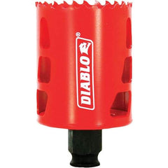 Freud - 2-1/8" Diam, 2-3/8" Cutting Depth, Hole Saw - Bi-Metal Saw, Toothed Edge - Apex Tool & Supply