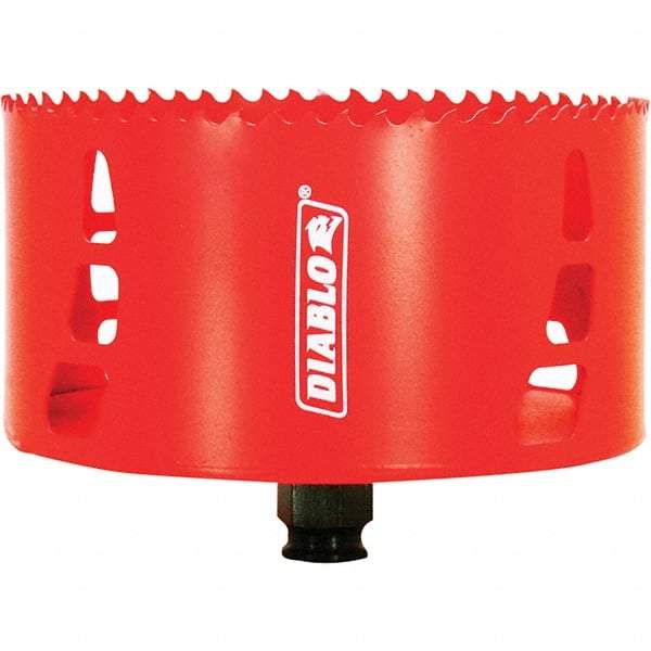 Freud - 5" Diam, 2-3/8" Cutting Depth, Hole Saw - Carbide-Tipped Saw, Toothed Edge - Apex Tool & Supply