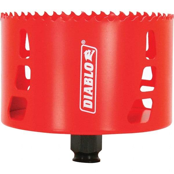 Freud - 4-1/8" Diam, 2-3/8" Cutting Depth, Hole Saw - Bi-Metal Saw, Toothed Edge - Apex Tool & Supply