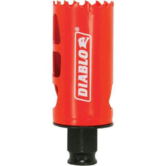 Freud - 1-3/8" Diam, 2-3/8" Cutting Depth, Hole Saw - Bi-Metal Saw, Toothed Edge - Apex Tool & Supply