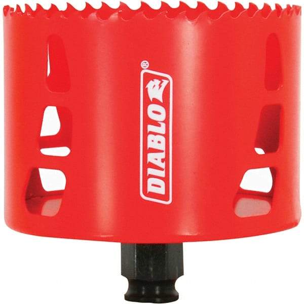 Freud - 3-5/8" Diam, 2-3/8" Cutting Depth, Hole Saw - Bi-Metal Saw, Toothed Edge - Apex Tool & Supply