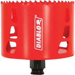 Freud - 3-5/8" Diam, 2-3/8" Cutting Depth, Hole Saw - Bi-Metal Saw, Toothed Edge - Apex Tool & Supply