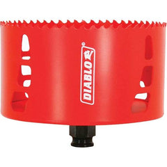Freud - 4-3/4" Diam, 2-3/8" Cutting Depth, Hole Saw - Carbide-Tipped Saw, Toothed Edge - Apex Tool & Supply