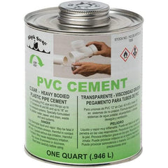 Black Swan - 1 Qt Heavy Duty Cement - Clear, Use with PVC - Apex Tool & Supply