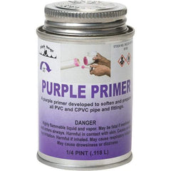 Black Swan - 1/4 Pt All Purpose Primer/Cleaner - Purple, Use with PVC & CPVC - Apex Tool & Supply