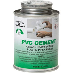 Black Swan - 1/2 Pt Heavy Duty Cement - Clear, Use with PVC - Apex Tool & Supply