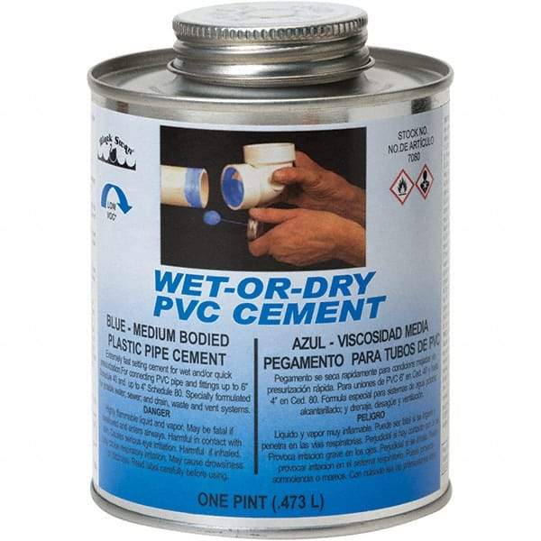 Black Swan - 1 Pt Medium Bodied Cement - Blue, Use with PVC - Apex Tool & Supply