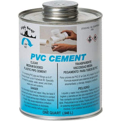 Black Swan - 1 Qt Medium Bodied Cement - Clear, Use with PVC - Apex Tool & Supply