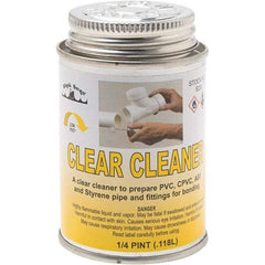 Black Swan - 1/4 Pt All-Purpose Cleaner - Clear, Use with ABS, PVC & CPVC up to 6" Diam - Apex Tool & Supply
