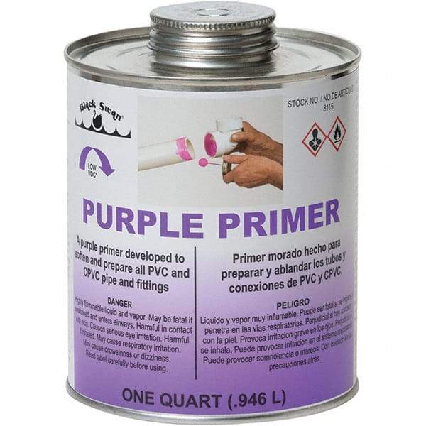Black Swan - 1 Qt All Purpose Primer/Cleaner - Purple, Use with PVC & CPVC - Apex Tool & Supply
