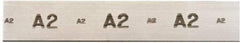 Starrett - 36 Inch Long x 2 Inch Wide x 1/4 Inch Thick, Tool Steel Air Hardening Flat Stock - + 0.25 Inch Long Tolerance, + 0.000-0.005 Inch Wide Tolerance, +/- 0.001 Inch Thickness Tolerance, +/- 0.001 Inch Square Tolerance, AISI Type A2 Air Hardening - Apex Tool & Supply