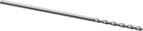 Guhring - 1mm 130° Cobalt Jobber Drill - Bright Finish, Right Hand Cut, Parabolic Flute, Straight Shank, 1-11/32" OAL, Standard Point - Apex Tool & Supply