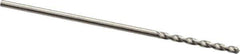 Guhring - 1mm 130° Cobalt Jobber Drill - Bright Finish, Right Hand Cut, Parabolic Flute, Straight Shank, 1-11/32" OAL, Standard Point - Apex Tool & Supply
