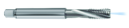 M8x1.25 6H 3-Flute Carbide Semi-Bottoming 15 degree Spiral Flute Tap-Bright - Apex Tool & Supply